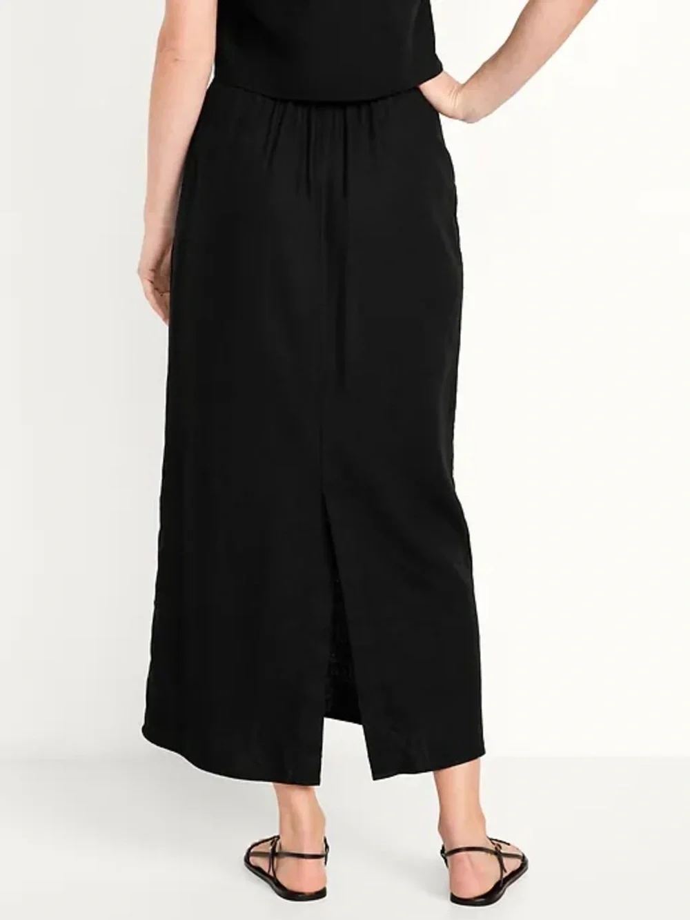 Old Navy High-Waisted Linen-Blend Maxi Skirt, Size XS
